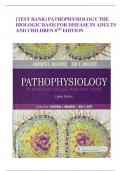 &lbrack;TEST BANK&rsqb; PATHOPHYSIOLOGY THE BIOLOGIC BASIS FOR DISEASE IN ADULTS AND CHILDREN 8 TH EDITION