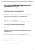 Hondros Nur 205 Exam 1 questions with 100&percnt; correct answers