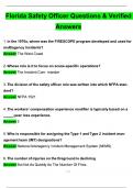 Florida Safety Officer 2026 Questions and Answers 100&percnt; Correct Verified by Experts