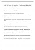 NUR 205 Exam 3 Preparation - Fundamentals &lpar;Hondros&rpar;