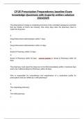 CPJE Prescription Preparedness baseline Exam knowledge Questions with Expertly written solution 2024&sol;2025