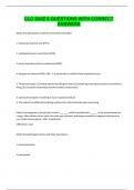 CLC QUIZ 6 QUESTIONS WITH CORRECT ANSWERS