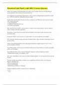 Electrical Code Final &vert;&vert; with 100&percnt; Correct Answers&period;