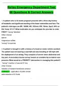 Relias Emergency Department Test &lpar;69 Questions&rpar; Exam 2025 Questions with correct Answers Updated 2025 &sol; 2026 Verified Completely