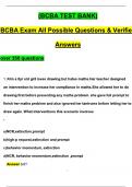 BCBA EXAM TEST BANK &lpar;over 350 Questions&rpar; All Possible 2026 Questions & Verified Answers 2026 &sol; 2027 Complete Update