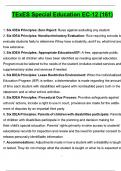 TExES Special Education EC-12 &lpar;161&rpar; Questions and Answers 2025 &sol; 2026 &lpar;Verified Answers&rpar;