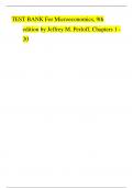 Test Bank for Microeconomics&comma; 9th Edition by Jeffrey M&period; Perloff &ndash; Verified Chapters 1&ndash;20