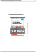 TEST BANK For Introduction to Maternity and Pediatric Nursing 9th Edition BY Gloria Leifer &vert;Complete Chapters 1 - 34 &vert; 100 &percnt; Verified Newest Version