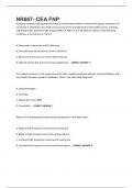NR667- CEA FNP&period; 460 Questions and answers 