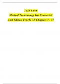 TESTTest Bank for Medical Terminology&colon; Get Connected&excl;&comma; 3rd Edition by Suzanne S&period; Frucht BANK  Medical Terminology Get Connected  x3rd Edition Frucht