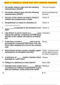 BIOD 121 MODULE 4 EXAM TEST WITH VERIFIED ANSWERS