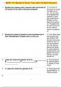 BIOD 151 Module 6 Exam Test with Verified Answers