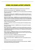 COMS 330 EXAM LATEST UPDATE 