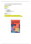 Summary all lectures &lpar;8x&rpar; International Law and Global Governance &lpar;LLM&rpar; - Tilburg University 2024 &plus; Exam preparation test bank &plus; 57 most important core concepts 