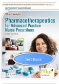 Pharmacotherapeutics for Advanced Practice Nurse Prescribers 6th Edition Woo Robinson Test Bank &vert; New Update&period;