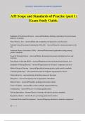 ATI Scope and Standards of Practice (part 1) Exam Study Guide.