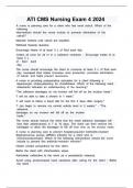 ATI CMS Nursing Exam 4 2024&sol;2025 LATTEST&vert;&vert; A&plus; GRADED