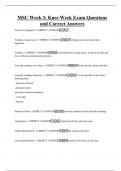 MSC BUNDLED EXAM QUESTIONS AND ANSWERS