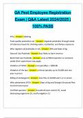 GA Pest Employee Registration Exam &vert; Q&A Latest 2024&sol;2025 &vert; 100&percnt; PASS