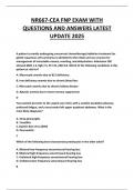NR667-CEA FNP EXAM WITH QUESTIONS AND ANSWERS LATEST UPDATE 2025