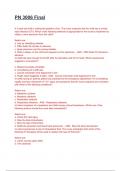 PN 3006 Final Exam 2024&sol;2025 Questions With Completed & Verified Solutions&period;