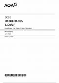 AQA GCSE MATHEMATICS PAPER 1f mark SCHEME 2024 &lpar;8300&sol;1F&rpar;