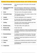 Certified Clinical Medical Assistant Exam with Verified Answers