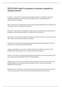 PETE 1010 Exam 2 questions & answers graded A&plus; already passed