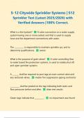 S-12 Citywide Sprinkler Systems &vert; S12 Sprinkler Test &lpar;Latest 2025&sol;2026&rpar; with Verified Answers &vert;100&percnt; Correct&period;