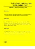  U&period;S&period;A&period; VOLLEYBALL SCORER PRETEST QUESTIONS AND ANSWERS 2025