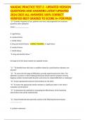 NAADAC PRACTICE TEST 2 - UPDATED VERSION QUESTIONS AND ANSWERS LATEST UPDATED 2024&sol;2025 ALL ANSWERS 100&percnt; CORRECT VERIFIED BEST GRADED TO SCORE A&plus; FOR PASS