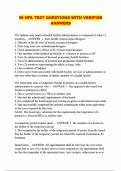 IN HFA TEST QUESTIONS WITH VERIFIED ANSWERS
