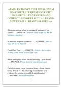 ABMDI EVIDENCE TEST FINAL EXAM  2024 COMPLETE QUESTIONS WITH  100% DETAILED VERIFIED AND  CORRECT ANSWERS ACTUAL BRANDNEW EXAM ALREADY GRADED A+