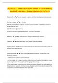 AQUA 102- Exam Questions Solved 100&percnt; Correct &vert; Verified Solutions&vert; Latest Update 2024&sol;2025