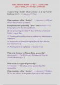 MSLC SPONSORSHIP &lpar;ACTUAL 2025 EXAM&rpar;  QUESTIONS & VERIFIED ANSWERS