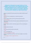 FOOD MANANGER EXAM 2025 WITH ACTUAL  CORRECT QUESTIONS AND VERIFIED DETAILED  ANSWERS &vert;FREQUENTLY TESTED QUESTIONS  AND SOLUTIONS &vert;ALREADY GRADED A&plus;&vert;BRAND  NEW&excl;&excl;&vert;LATEST UPDATE &vert;GUARANTEED PASS