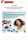 TEST BANK For Pharmacotherapeutics for Advanced Practice Nurse Prescribers&comma; 6th Edition by Woo & Wright&comma; &lpar;All 1-57 Chapters&rsqb; Covered&comma; Verified Latest Edition 2024&sol;25&period;