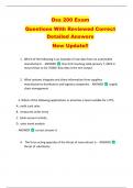 Dss 200 Exam   Questions With Reviewed Correct  Detailed Answers   New Update&excl;&excl; 