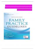 Family Practice Guidelines&comma; 5th Edition TEST BANK by Jill C&period; Cash&semi; Cheryl A&period; Glass&comma; Verified Chapters 1 - 23&comma; Complete Newest Version