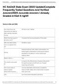 NC RADAR State Exam &vert;2025 Update&vert;Complete Frequently Tested Questions And Verified Answers&vert;100&percnt; Accurate Answers &vert; Already Graded A&plus;&vert;Get it right&excl;&excl;