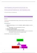 Samenvatting ontwikkelingspsychologie en psychomotorische ontwikkeling eerste jaar VIVES
