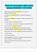 MEJO 341 Final Exam &vert; Q&A Latest Update 2024&sol;2025 &vert; 100&percnt; PASS