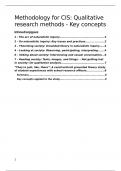Samenvatting -  Methodology for CIS: Qualitative Methods (LCX018P05)