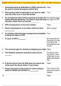 NASM CPR-ASTI Exam Test Questions with 100&percnt; Verified Answers
