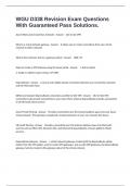 WGU D338 Revision Exam Questions With Guaranteed Pass Solutions&period;