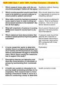 NUR 3405 Quiz 1 with 100&percnt; Verified Answers &vert; Graded A&plus;