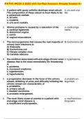 PATHO WEEK 6 QUIZ with Verified Answers Already Graded A&plus;