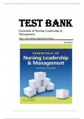 Test Bank For Essentials of Nursing Leadership and Management 7th Edition by Sally A&period; Weiss