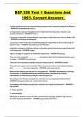 BEP 550 Test 1 Questions And 100&percnt; Correct Answers 