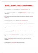 NUR612 exam 5 questions and answers